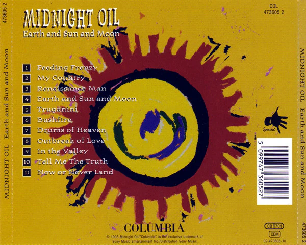 Midnight Oil - Earth And Sun And Moon (CD, Album) - Image 2