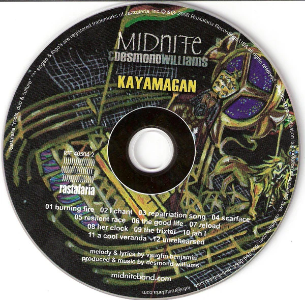 Midnite (2), Desmond Williams - Kayamagan (CD, Album) - Image 4