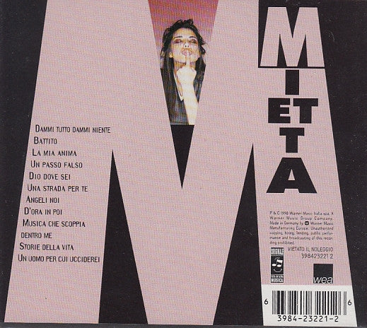 Mietta - La Mia Anima (CD, Album) - Image 2