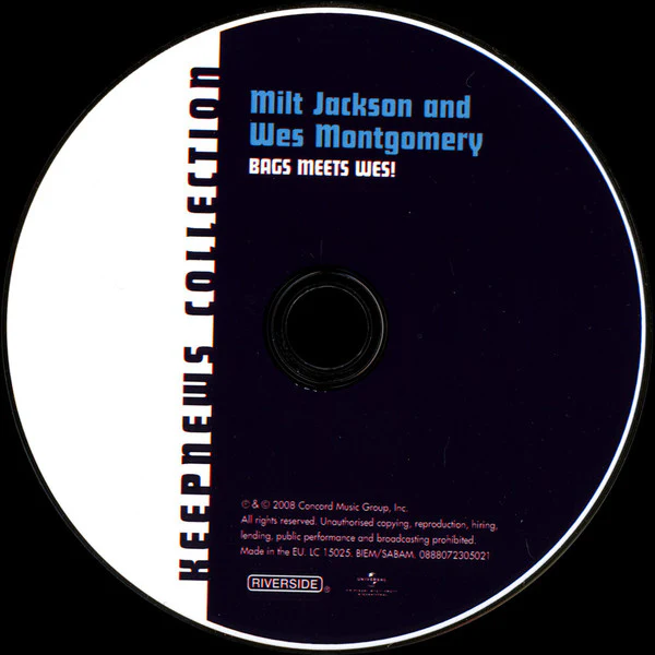 Milt Jackson And Wes Montgomery - Bags Meets Wes! (CD, Album, RE, RM) - Image 4
