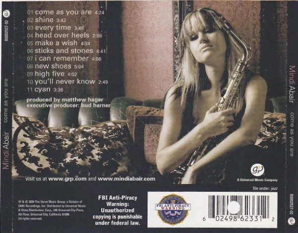 Mindi Abair - Come As You Are (CD, Album, RE) - Image 3