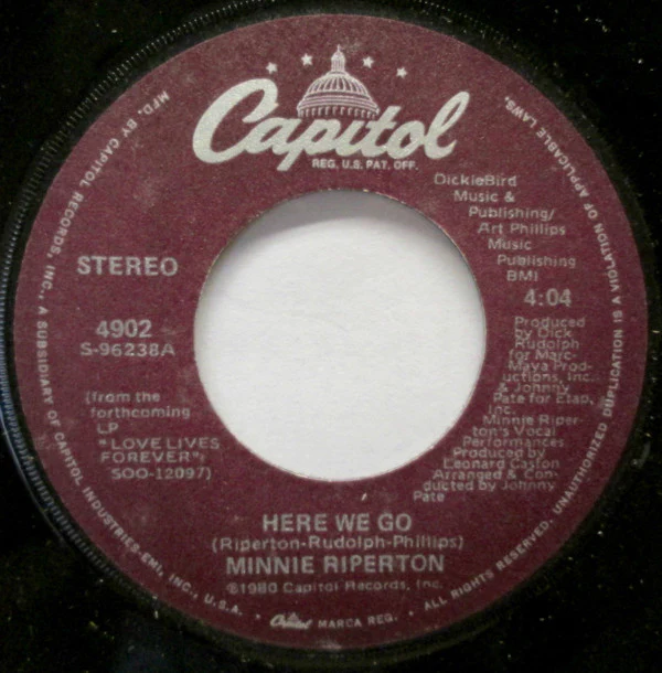 Minnie Riperton - Here We Go (7", Single)