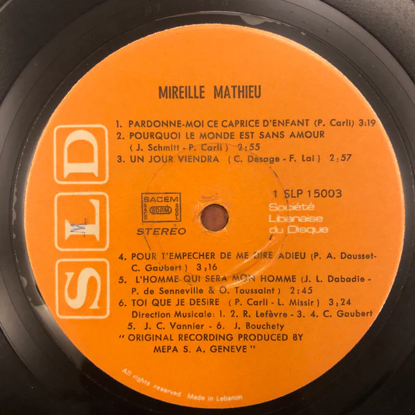 Mireille Mathieu - Mireille... Mireille (LP, Album) - Image 3