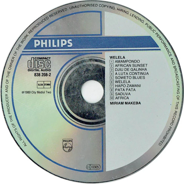 Miriam Makeba - Welela (CD, Album) - Image 3