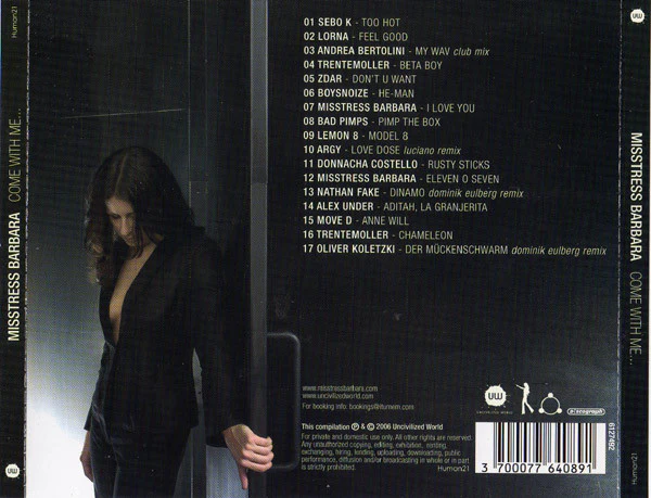 Misstress Barbara - Come With Me... (CD, Comp, Mixed) - Image 2