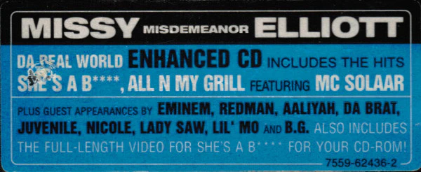 Missy Misdemeanor Elliott* - Da Real World (CD, Album, Enh) - Image 4