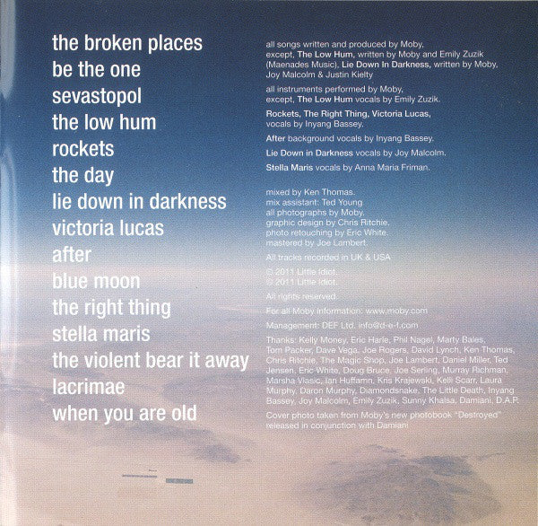Moby - Destroyed (CD, Album) - Image 3
