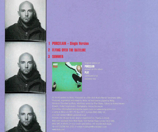 Moby - Porcelain (CD, Single) - Image 2