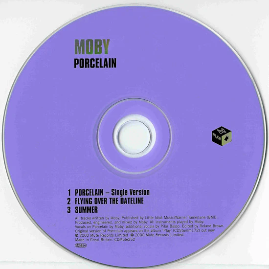 Moby - Porcelain (CD, Single) - Image 3