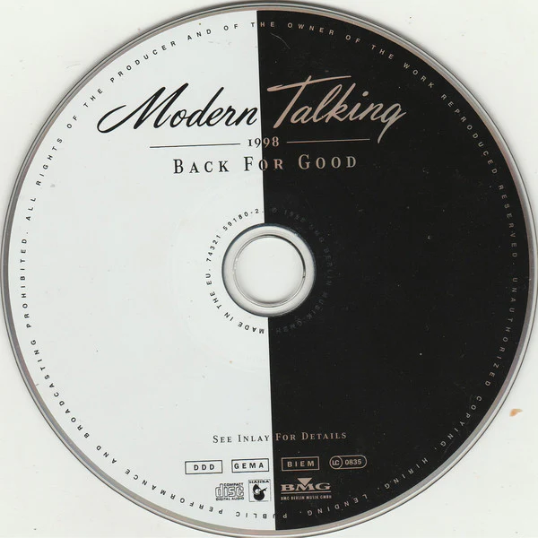 Modern Talking - Back For Good - The 7th Album (CD, Album) - Image 3