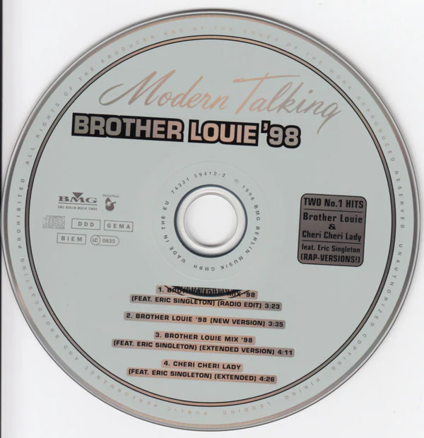 Modern Talking - Brother Louie '98 (CD, Maxi) - Image 2