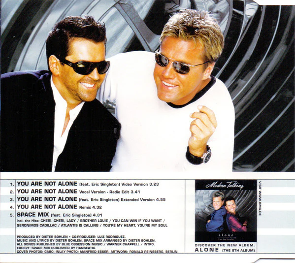 Modern Talking - You Are Not Alone (CD, Maxi) - Image 3