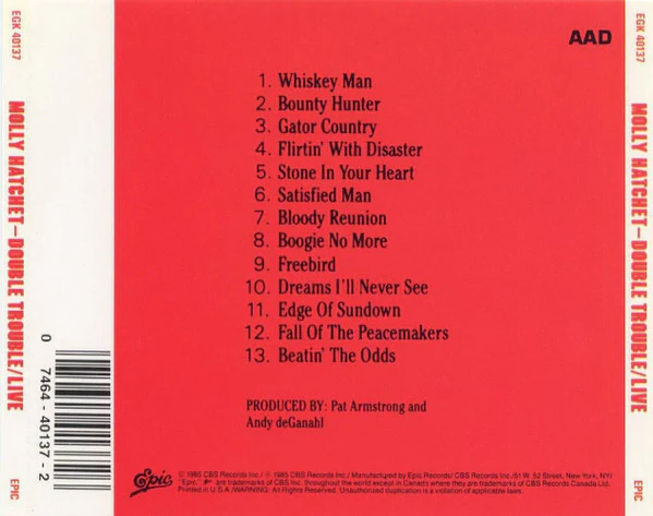 Molly Hatchet - Double Trouble / Live (CD, Album) - Image 2