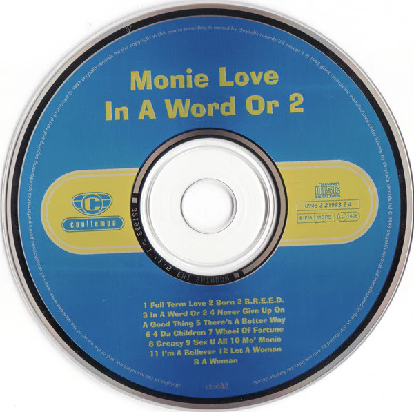 Monie Love - In A Word Or 2 (CD, Album) - Image 3
