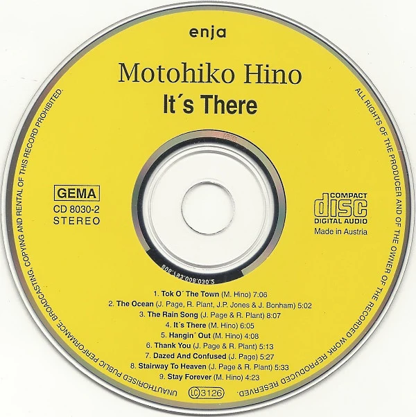 Motohiko Hino - It’s There (CD, Album) - Image 4