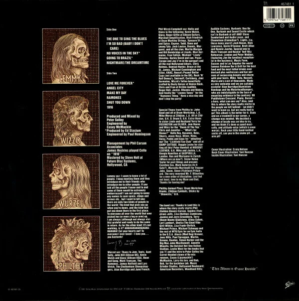 Motörhead - 1916 (LP, Album) - Image 2