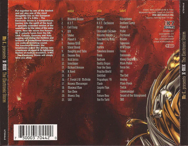 Mr. C - X-Mix: The Electronic Storm (CD, Ltd, Mixed + Box) - Image 4