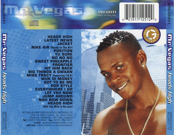 Mr. Vegas - Heads High (CD, Album) - Image 2