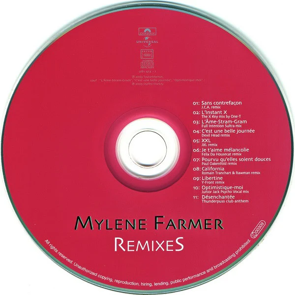 Mylene Farmer* - Remixes (CD, Album, RE) - Image 3