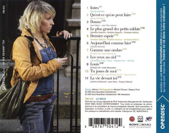 Myriam Abel - La Vie Devant Toi (CD, Album, Enh, Ope) - Image 2