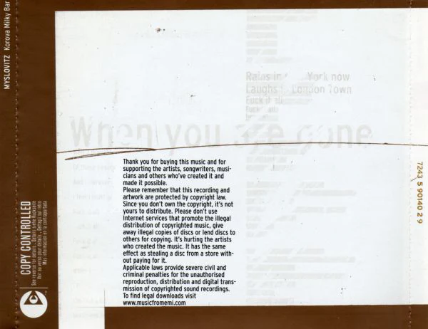 Myslovitz - Korova Milky Bar (CD, Album) - Image 5
