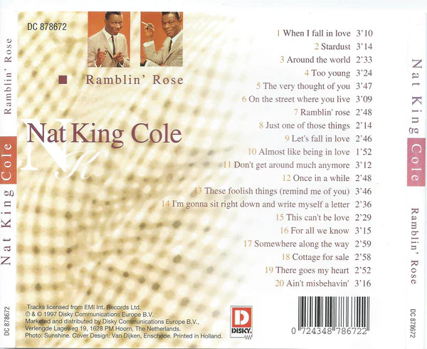 Nat King Cole - Ramblin' Rose (CD, Comp) - Image 2