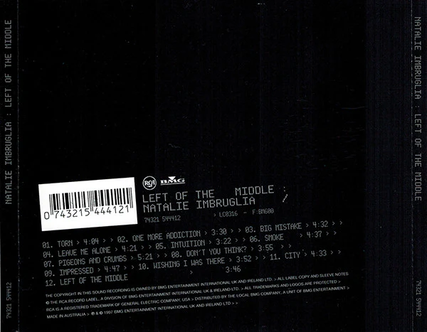 Natalie Imbruglia - Left Of The Middle (CD, Album) - Image 2
