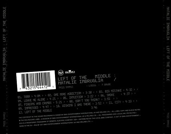 Natalie Imbruglia - Left Of The Middle (CD, Album) - Image 2