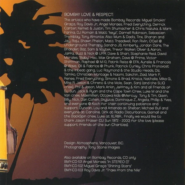 Nav Bhinder & Patrick Dream - Bombay One (CD, Comp, Mixed) - Image 3