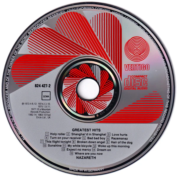 Nazareth (2) - Greatest Hits (CD, Comp, RE) - Image 3
