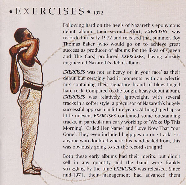 Nazareth  - Exercises (CD, Album, RE, RM) - Image 5
