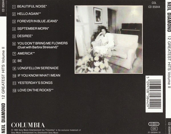Neil Diamond - 12 Greatest Hits Vol. II (CD, Comp, RE) - Image 2