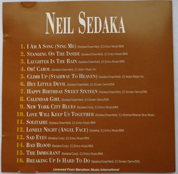 Neil Sedaka - 16 Tracks (CD, Album) - Image 5