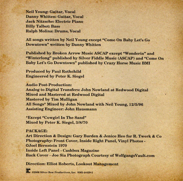 Neil Young & Crazy Horse - Live At The Fillmore East (HDCD, Album) - Image 5