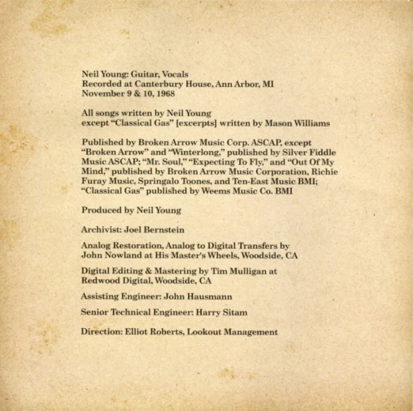 Neil Young - Sugar Mountain (Live At Canterbury House 1968) (HDCD + DVD-V, NTSC + Album) - Image 4