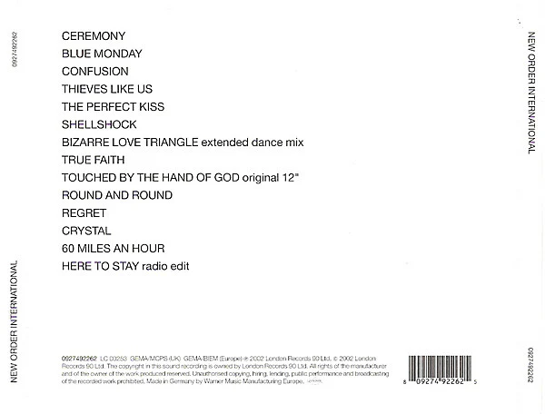 New Order - International (CD, Comp) - Image 2
