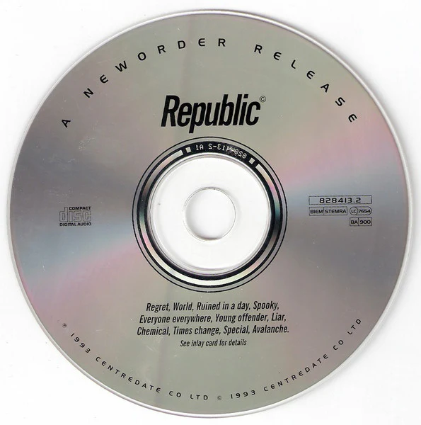 NewOrder* - Republic (CD, Album, RP) - Image 3
