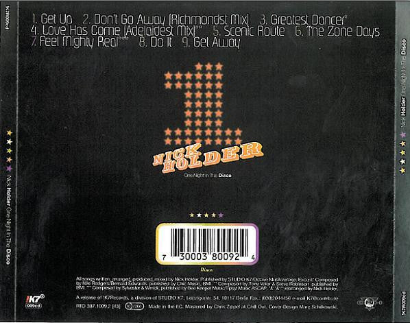 Nick Holder - One Night In The Disco (CD, Album) - Image 3