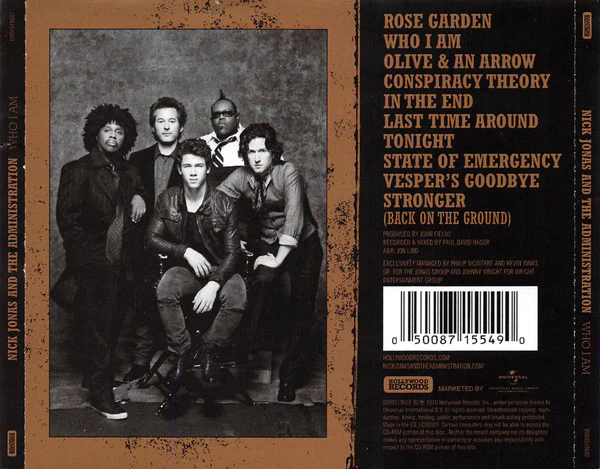 Nick Jonas & The Administration - Who I Am (CD, Album, Enh) - Image 2