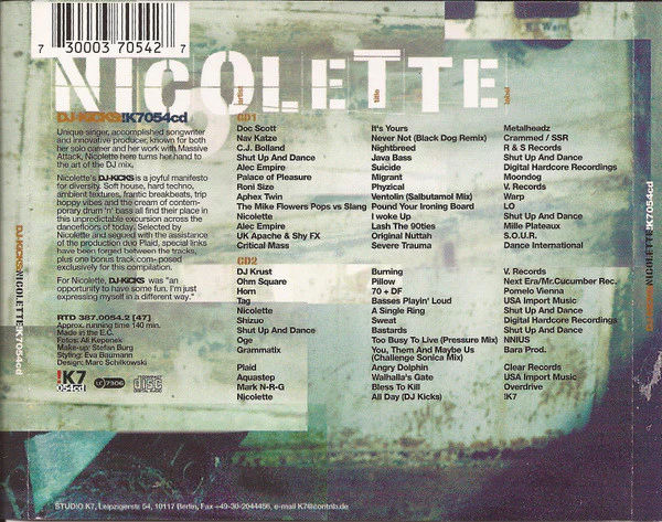Nicolette - DJ-Kicks (2xCD, Mixed) - Image 2
