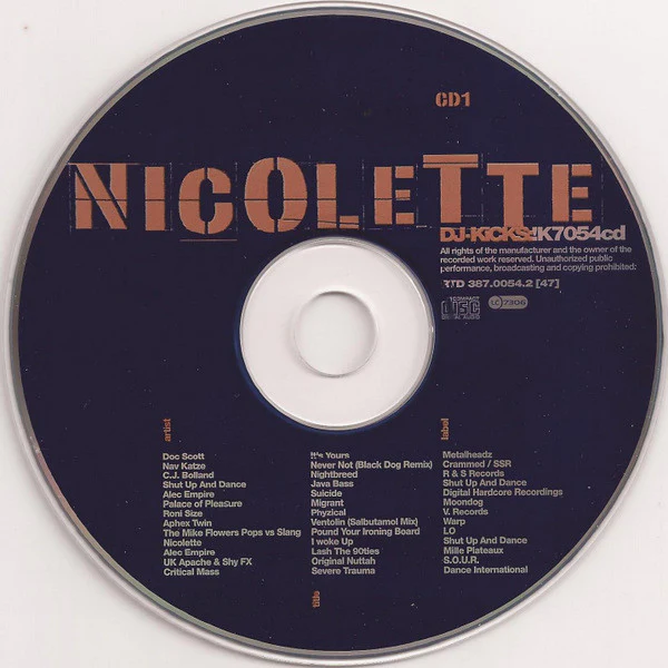 Nicolette - DJ-Kicks (2xCD, Mixed) - Image 3