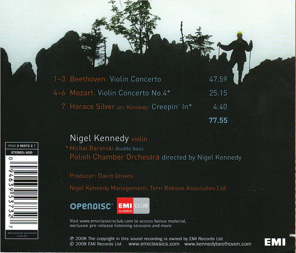 Nigel Kennedy - Beethoven & Mozart: Violin Concertos (CD, Album) - Image 2