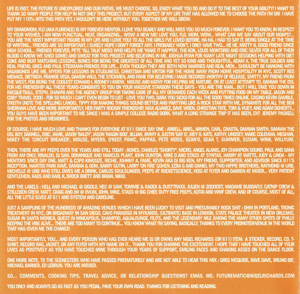 Nigel Richards - Futurematic (CD, Comp, Mixed) - Image 5