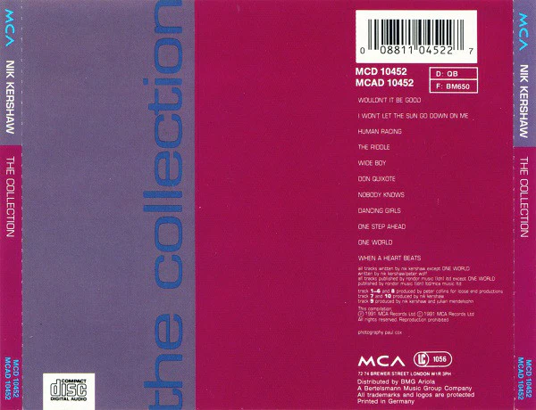 Nik Kershaw - The Collection (CD, Comp) - Image 2