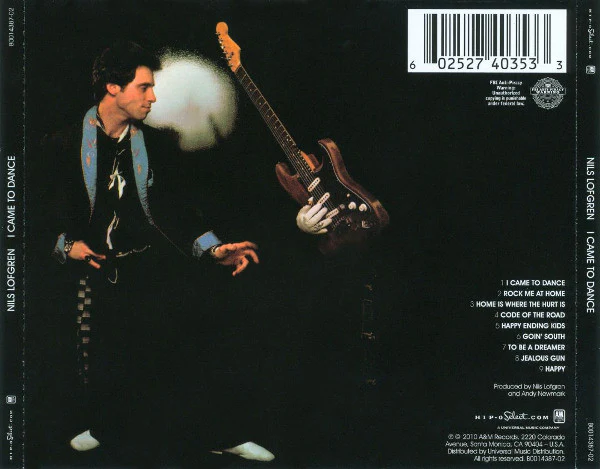 Nils Lofgren - I Came To Dance (CD, Album, RE, RM) - Image 2