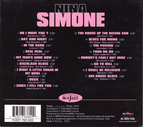 Nina Simone - L'Indomptable Diva De La Musique Noire (CD, Comp) - Image 2