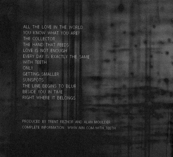 Nine Inch Nails - With Teeth (CD, Album, Dig) - Image 2