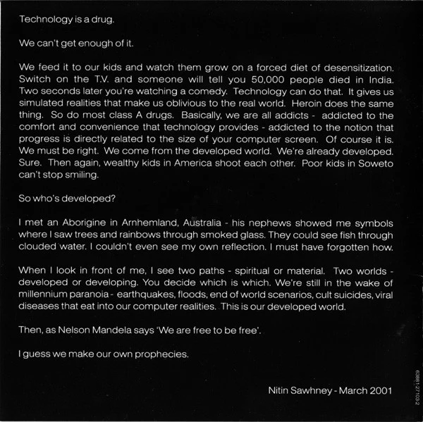 Nitin Sawhney - Prophesy (CD, Album) - Image 5