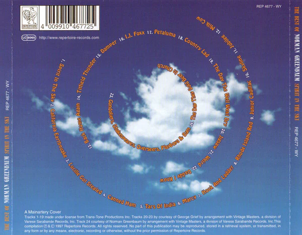 Norman Greenbaum - Spirit In The Sky: The Best Of Norman Greenbaum (CD, Comp) - Image 2