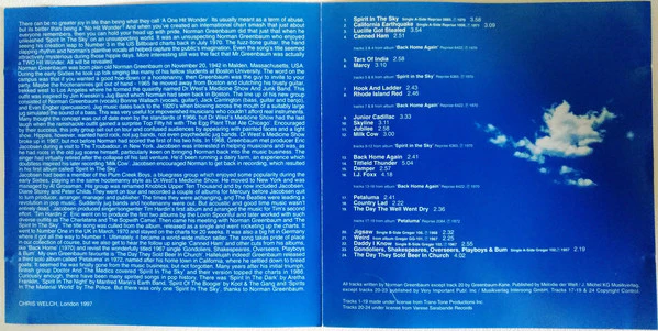 Norman Greenbaum - Spirit In The Sky: The Best Of Norman Greenbaum (CD, Comp) - Image 4